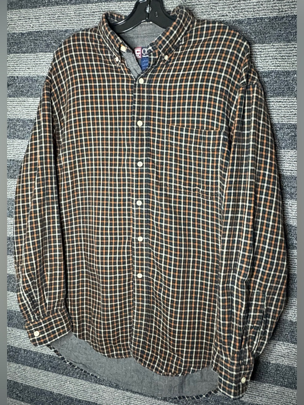 Vintage 90’s Chaps Ralph Lauren Lined Plaid Flannel Shirt Men’s Large EUC